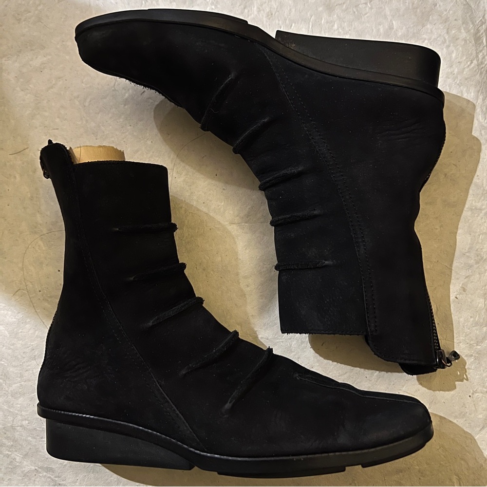 Black Women's Suede Ankle Boots